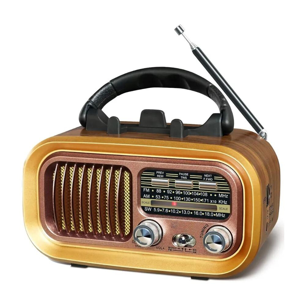 Miniatura 3 de Radio Retro Fm Am Sw Bluetooth rv-109bt